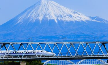 Mt. Fiji Japan Bullet Train